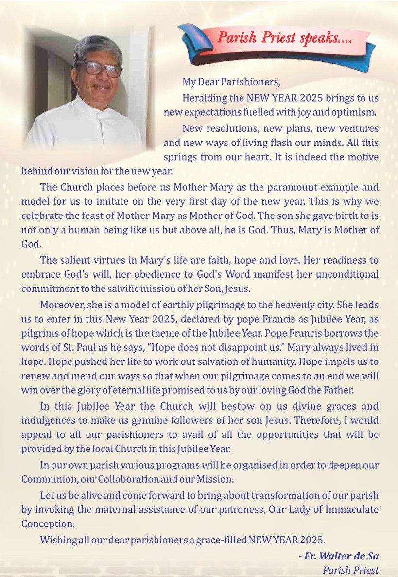 Parish Priest Msg Steps Jan 2025