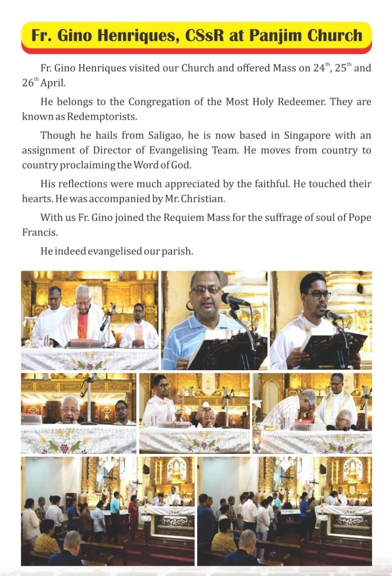 Fr Gino Henriques Steps May 2025 a