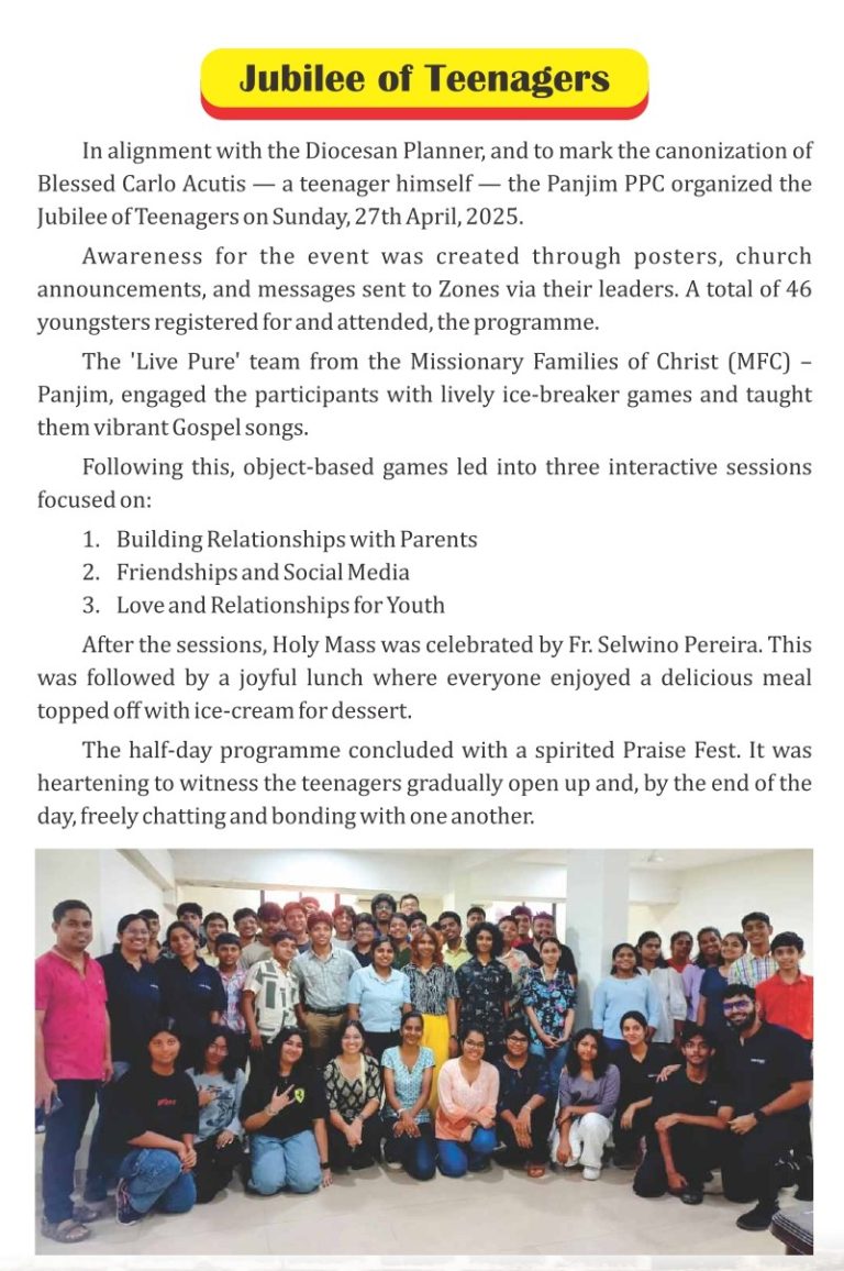 Jubilee of Teenagers a