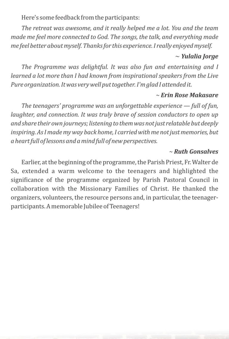 Jubilee of Teenagers b