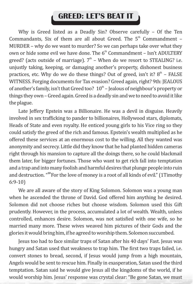 Greed Steps April 2026 a