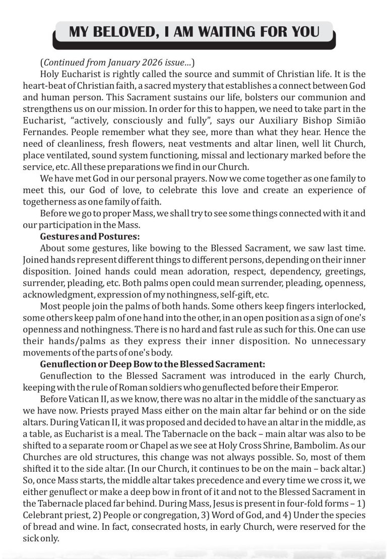 I am waiting for you Steps April 2026 a