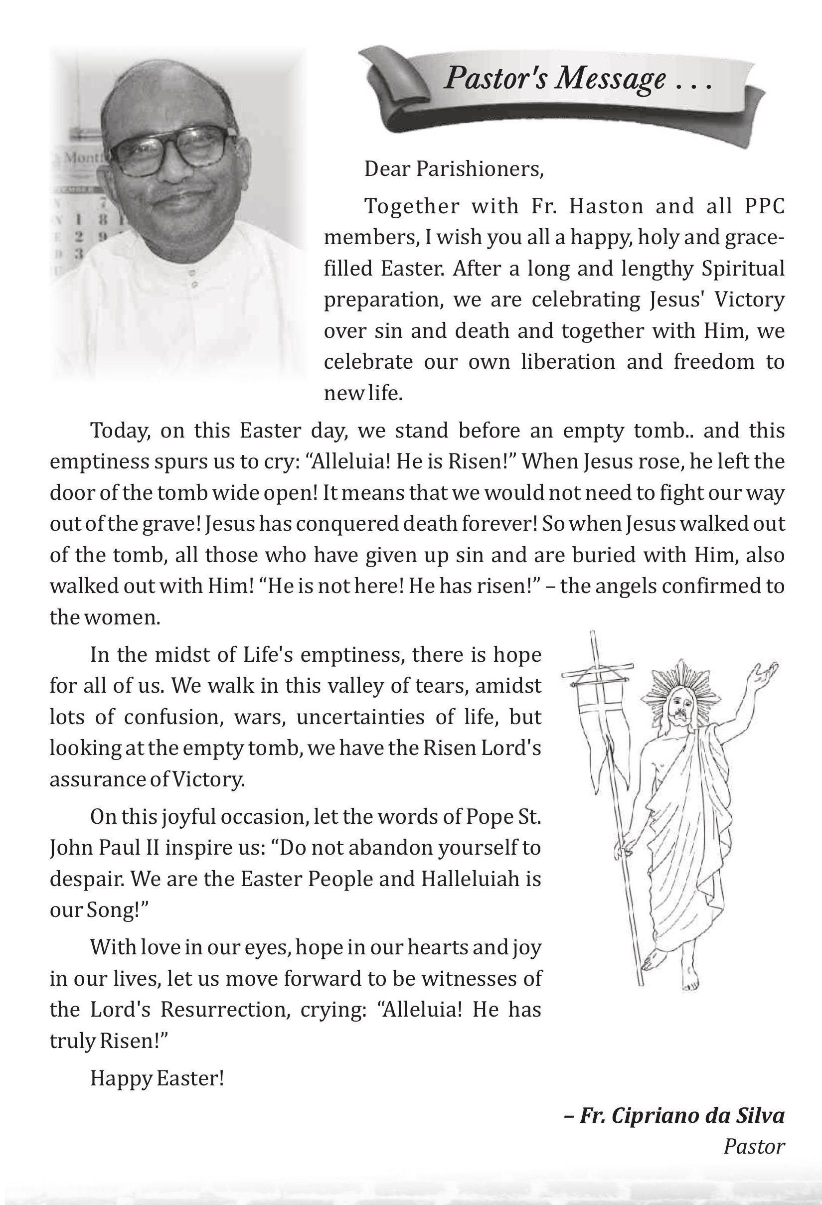 Parish Priest Msg Steps April 2026