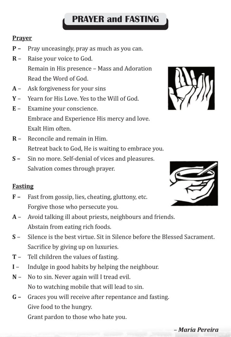 Prayer and Fasting Steps April 2026