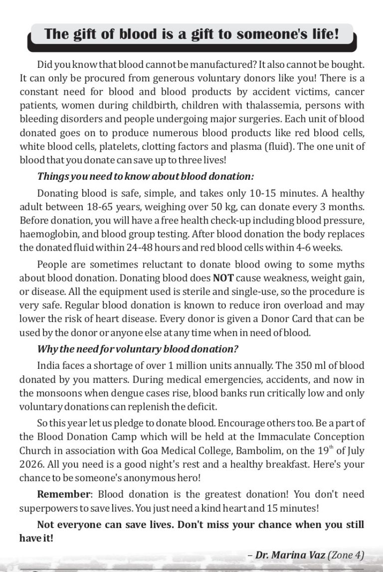 Gift of Blood Steps July 2026