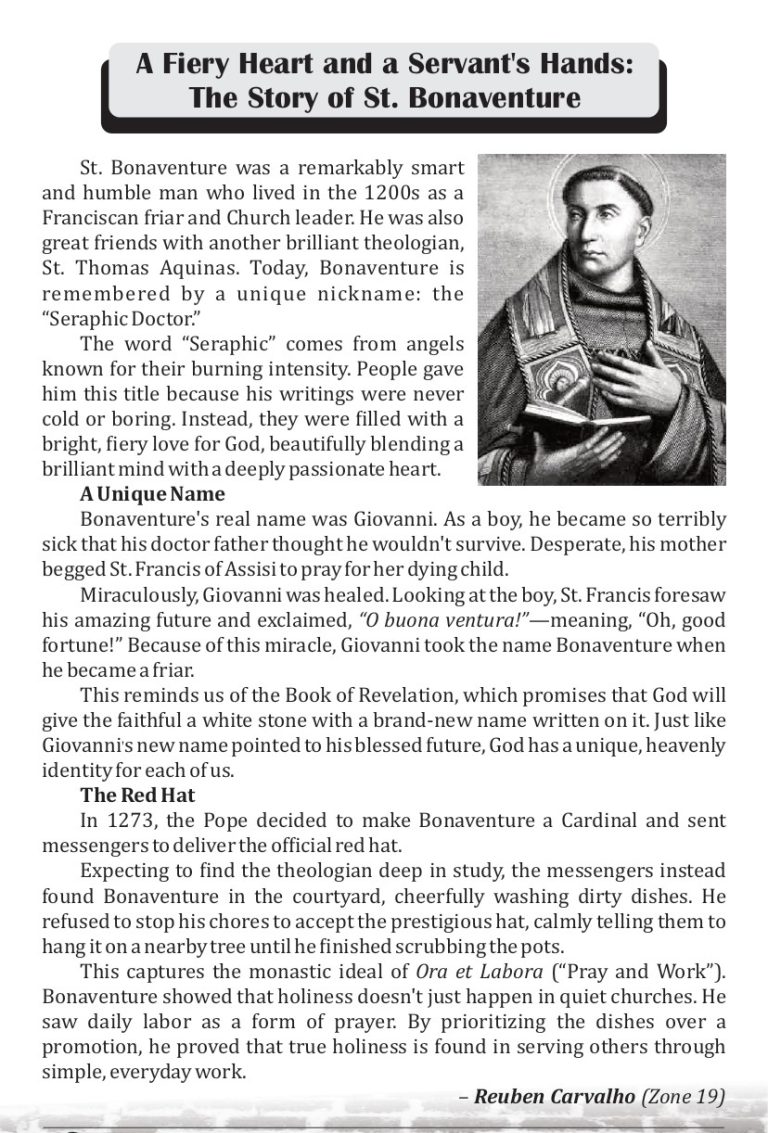 St Bonaventure Steps July 2026