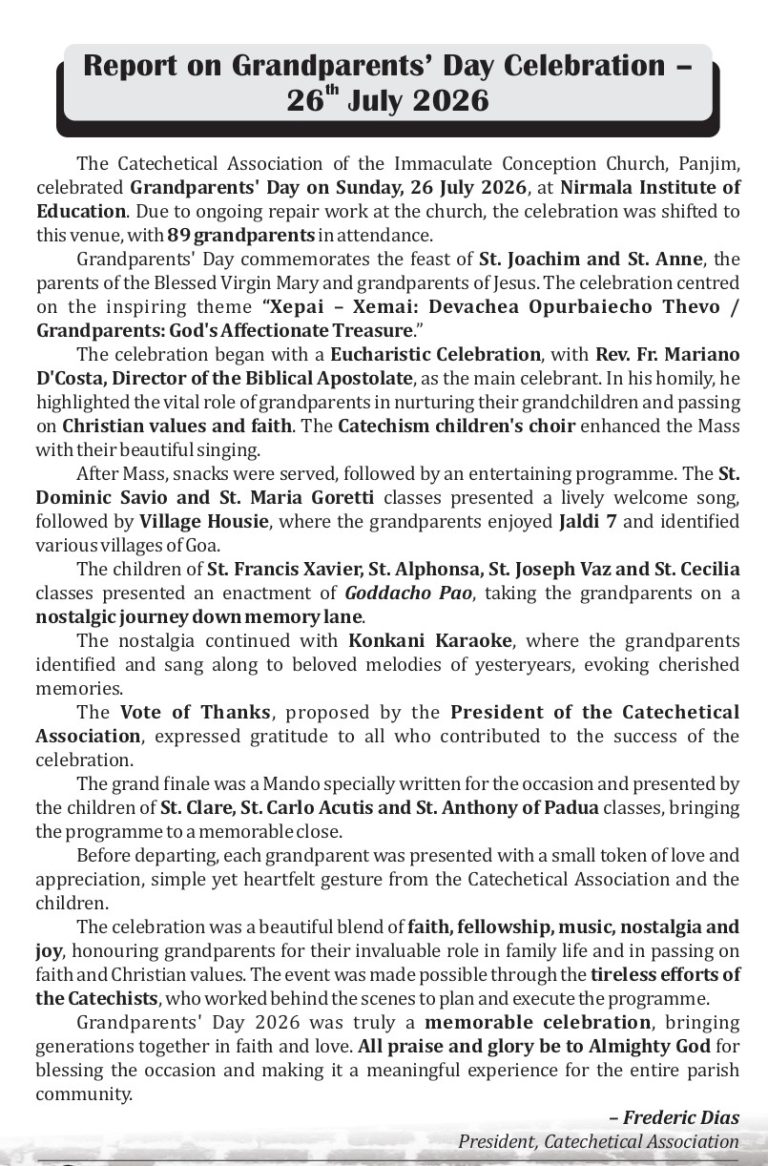 Grandparents' Day Report Steps Sep 2026