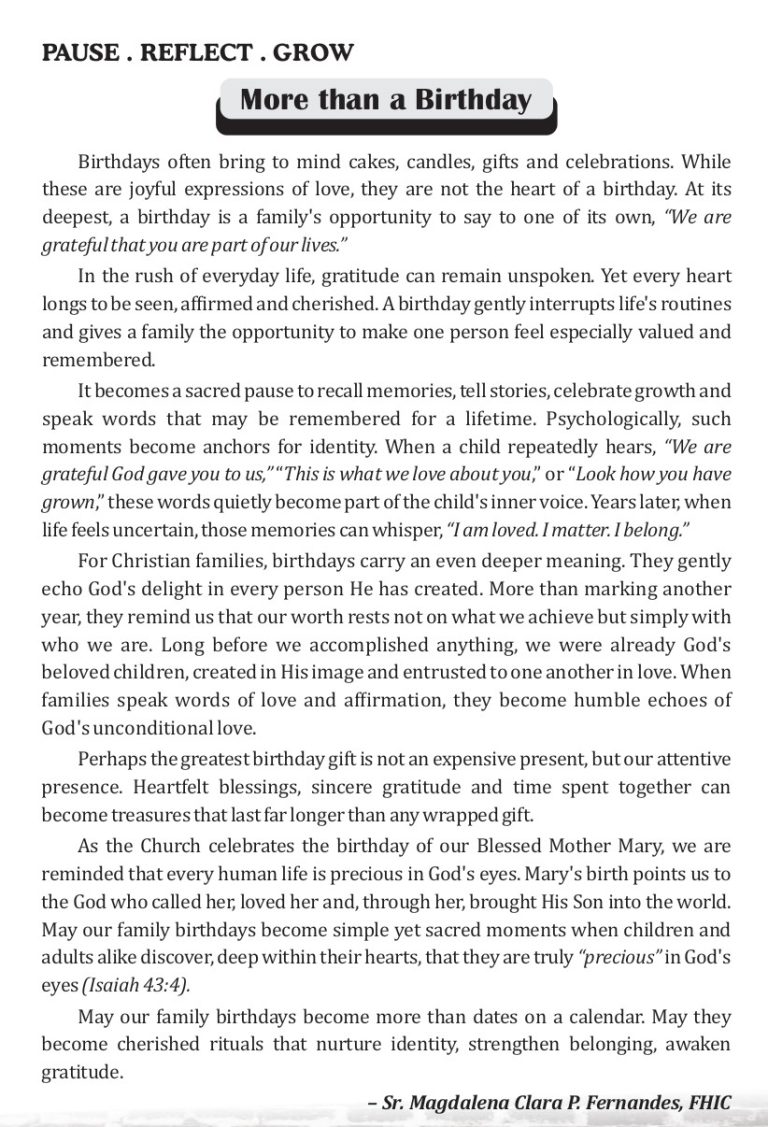 More than a Birthday Steps Sep 2026