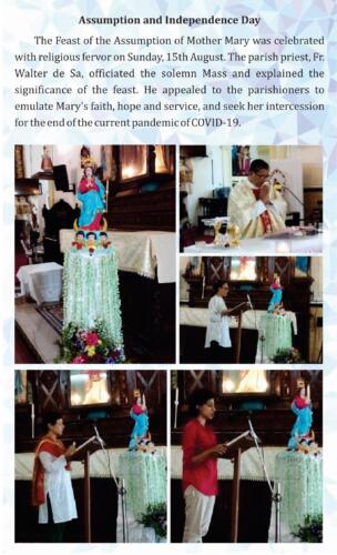 Assumption and Independence Day Sep 21 1
