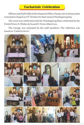 Eucharistic Celebration Dec 2023