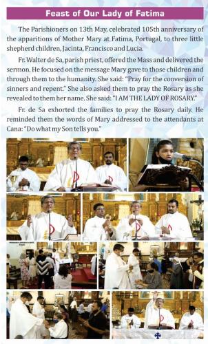 Feast of Our Lady of Fatima 2022