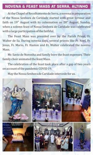 Novena and Feast Mass at Serra Althino 2022 a