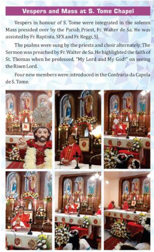 S Tome Chapel Vespers 2022