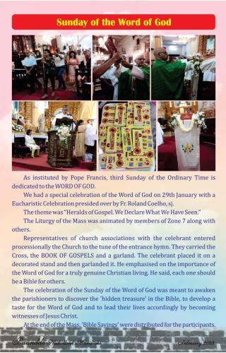 Sunday Word of the God Feb 2023