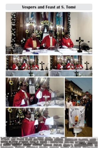 vespers and feast san tome march 2023